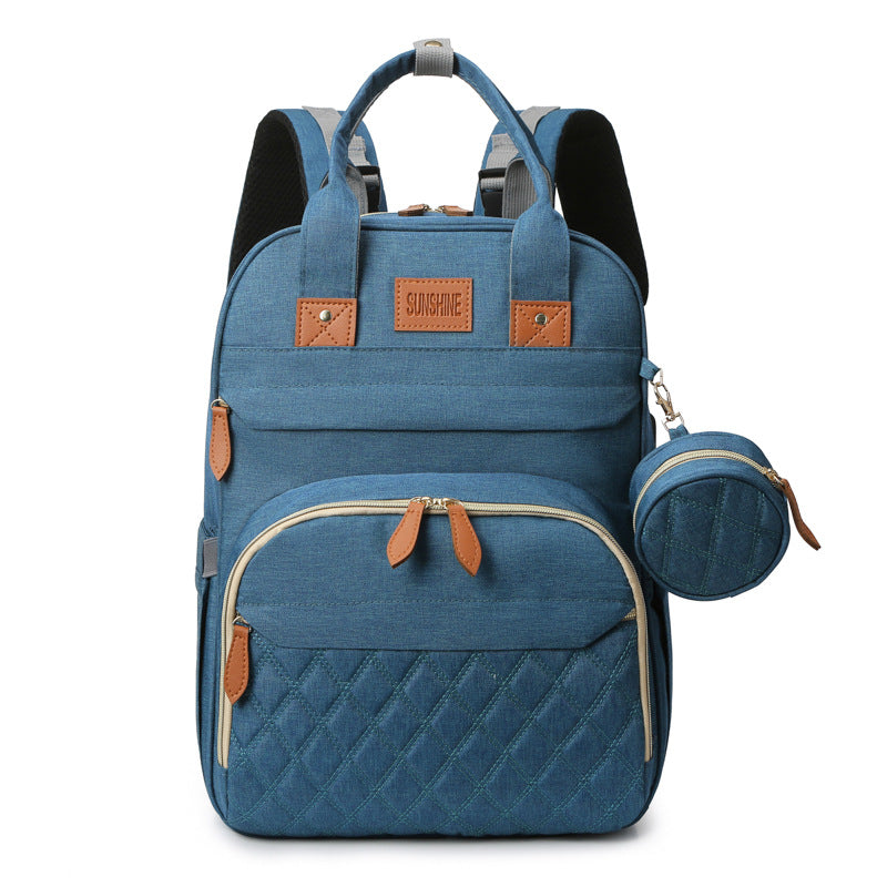 Baby Portable Bed Diaper Bag Backpack Bassinet with Stroller Straps for Travel