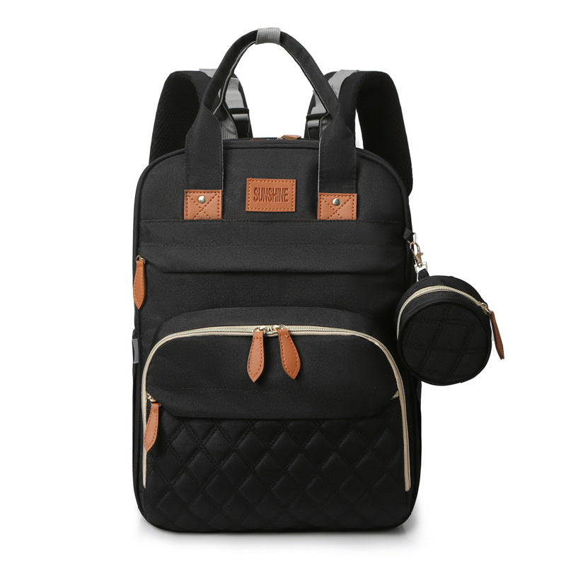 Baby Portable Bed Diaper Bag Backpack Bassinet with Stroller Straps for Travel