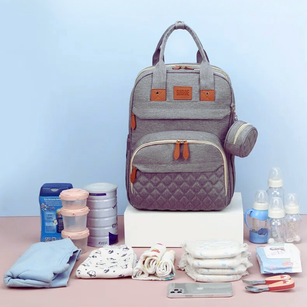 Baby Portable Bed Diaper Bag Backpack Bassinet with Stroller Straps for Travel