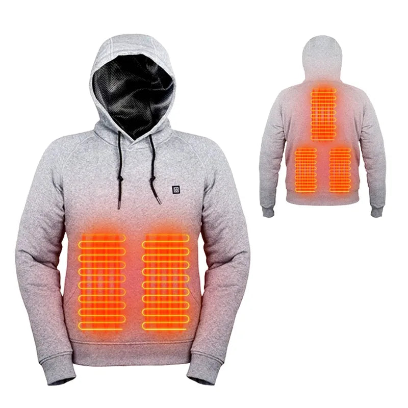 ThermoLux™ USB Smart Heated Hoodie + External Battery Power Bank