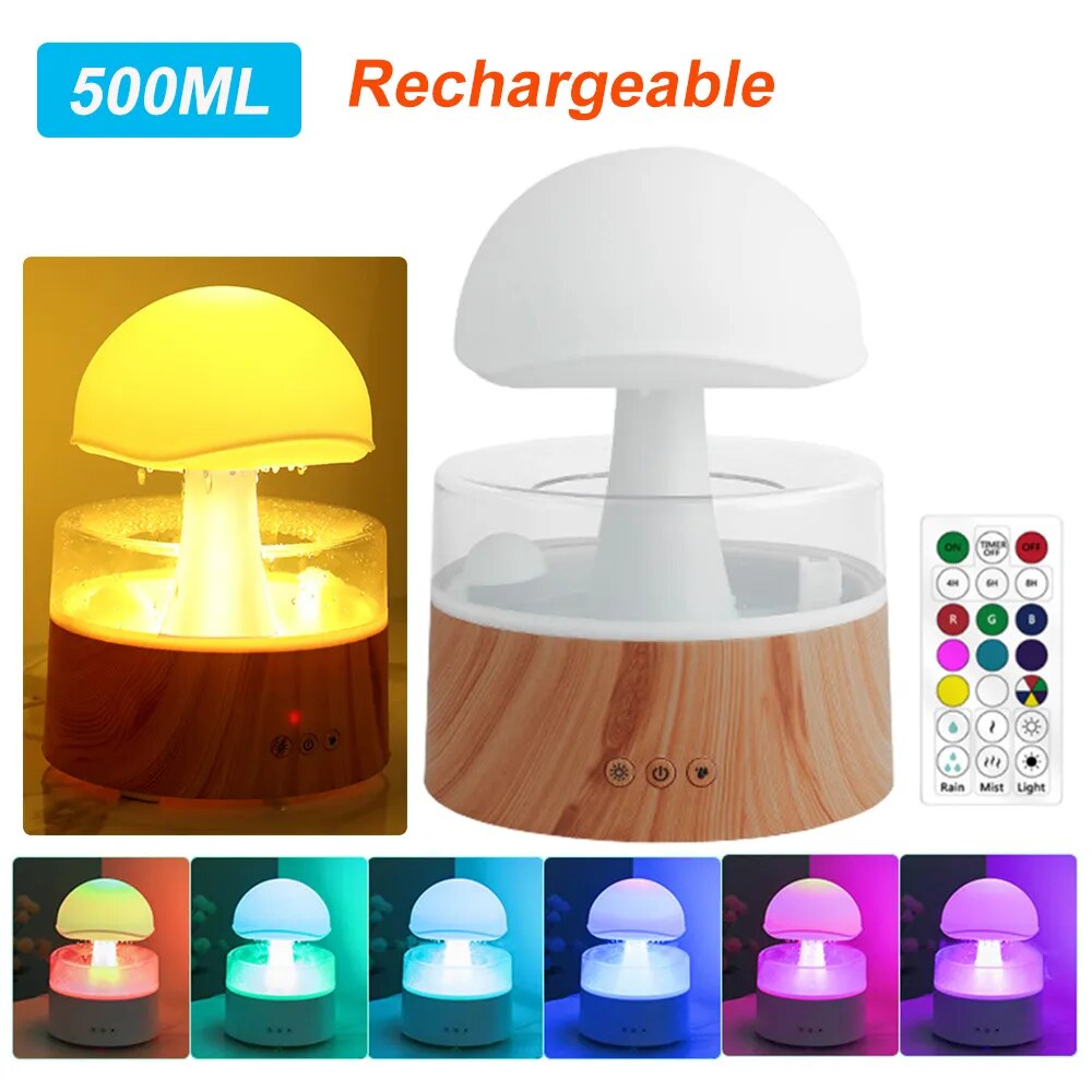 🍄 Raindrop Bliss™ Mushroom Humidifier Magic
