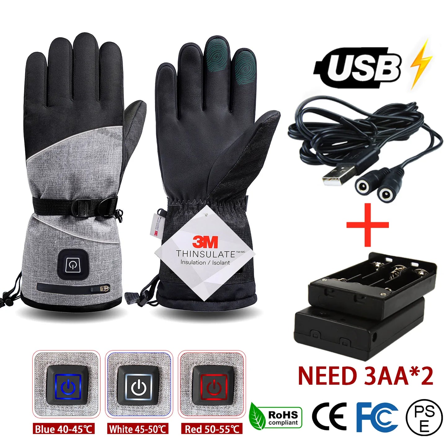 Toasty Touch™ Heated Gloves